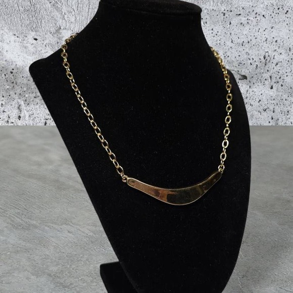 Robert Lee Morris RLM SOHO Studio - Modernist Gold Colored Necklace - Picture 4 of 7